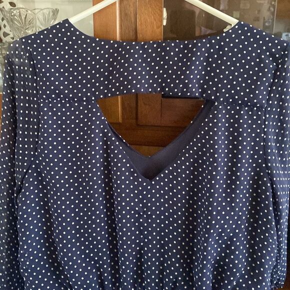 A.Byer polka dot dress. size L - Picture 4 of 6